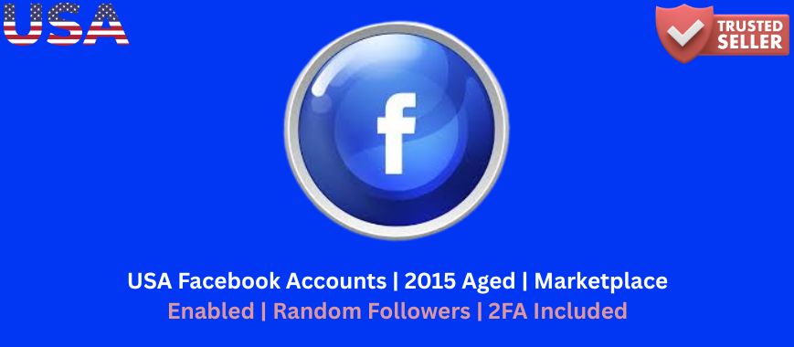 USA Facebook Accounts | 2015 Aged | Marketplace Enabled | Random Followers | 2FA Included Slide 1