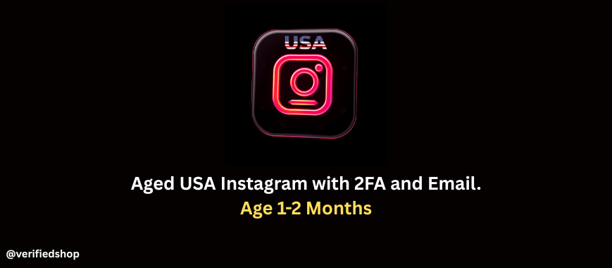 Aged USA Instagram with 2FA and Email. Age 1-2 Months