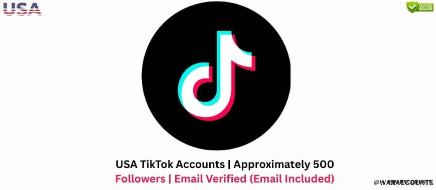 USA TikTok Accounts | Approximately 500 Followers | Email Verified (Email Included) Slide 1