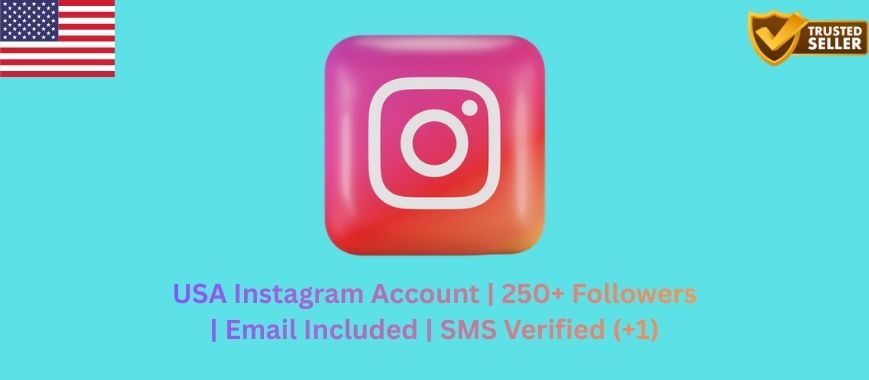 USA Instagram Account | 250+ Followers | Email Included | SMS Verified (+1) Slide 1