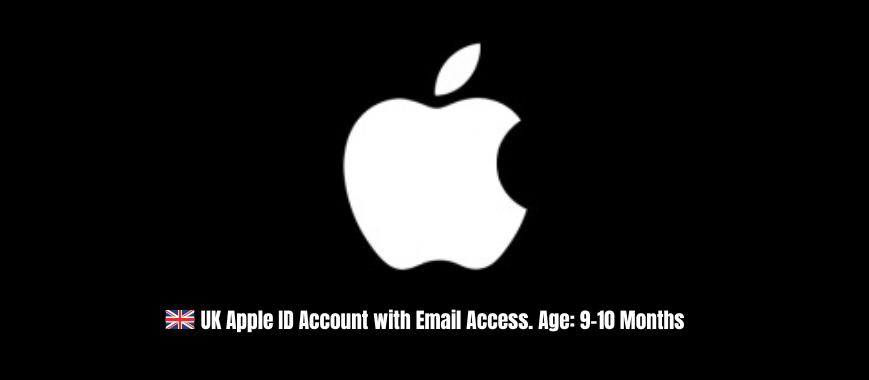 UK Apple ID Account with Email Access. Age: 9-10 Months