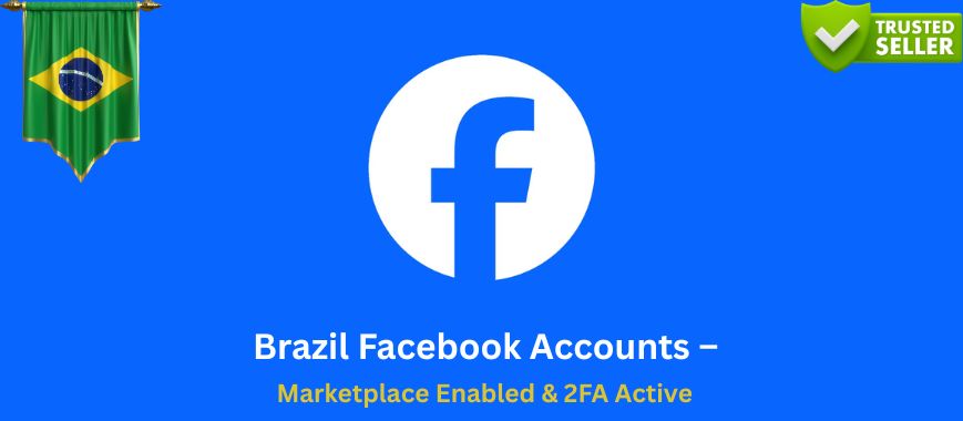 Brazil Facebook Accounts – Marketplace Enabled & 2FA Active Slide 1