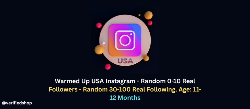Warmed Up USA Instagram - Random 0-10 Real Followers - Random 30-100 Real Following. Age: 11-12 Months