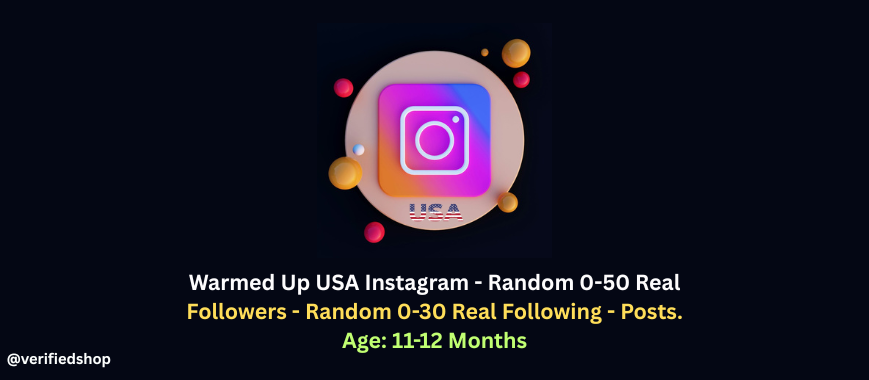 Warmed Up USA Instagram - Random 0-50 Real Followers - Random 0-30 Real Following - Posts. Age: 11-12 Months