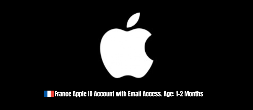 France Apple ID Account with Email Access. Age: 1-2 Months