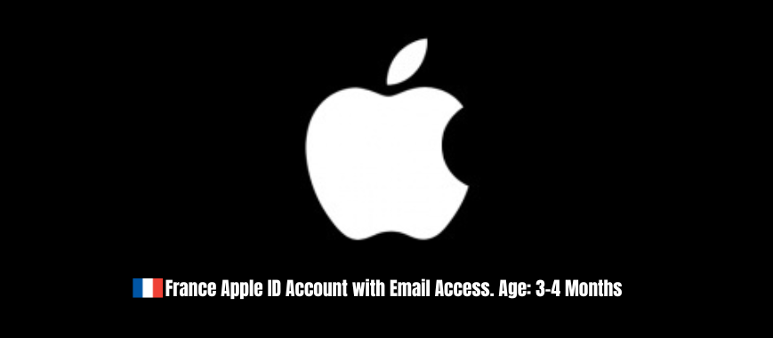 France Apple ID Account with Email Access. Age: 3-4 Months