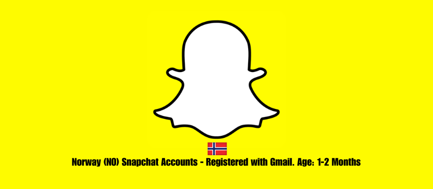 Norway (NO) Snapchat Accounts - Registered with Gmail. Age: 1-2 Months