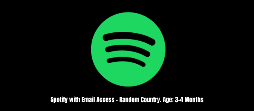 Spotify Account with Email Access - Random Country. Age: 3-4 Months