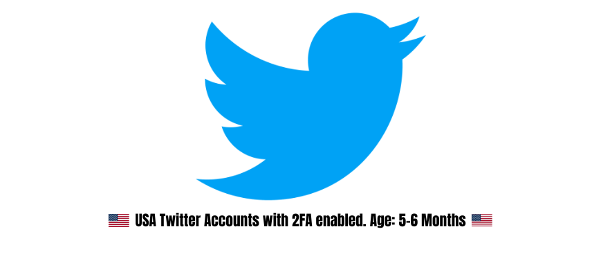USA Twitter Accounts with 2FA enabled. Age: 5-6 Months