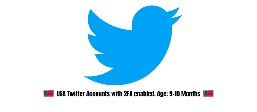 USA Twitter Accounts with 2FA enabled. Age: 9-10 Months
