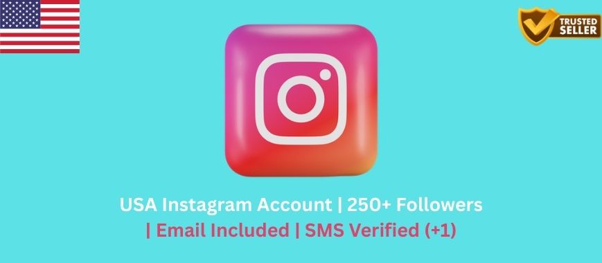 USA Instagram Account | 250+ Followers | Email Included | SMS Verified (+1)