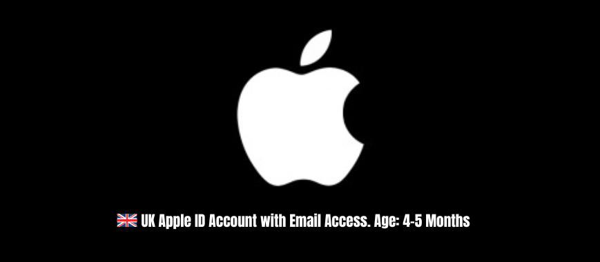 UK Apple ID Account with Email Access. Age: 4-5 Months