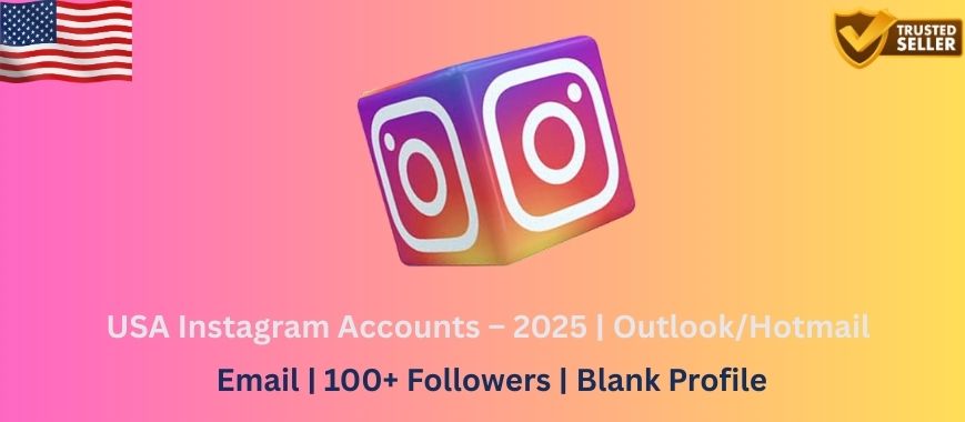 USA Instagram Accounts – 2025 | Outlook/Hotmail Email | 100+ Followers | Blank Profile Slide 1