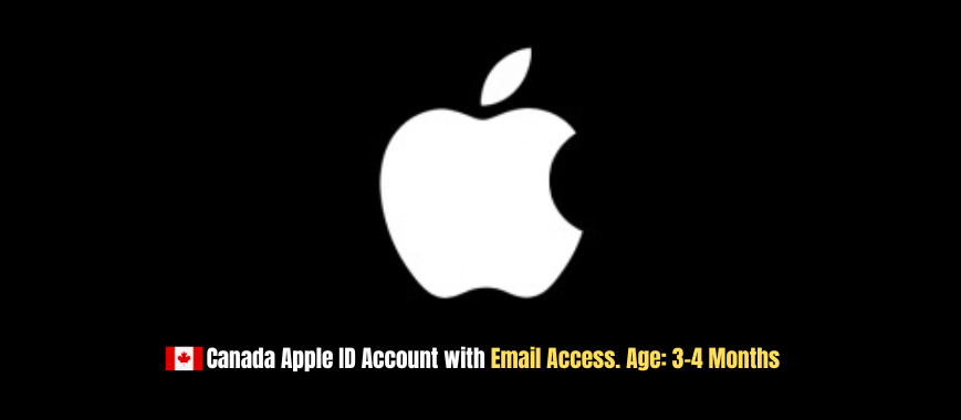 Canada Apple ID Account with Email Access. Age: 3-4 Months