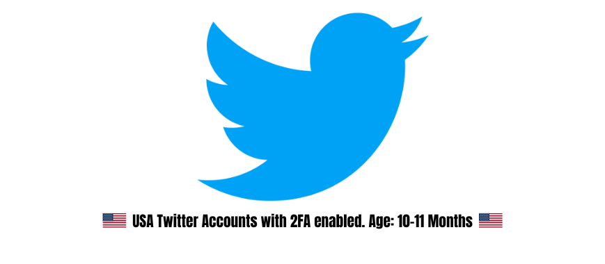 USA Twitter Accounts with 2FA enabled. Age: 10-11 Months