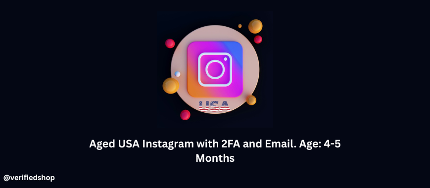 Aged USA Instagram with 2FA and Email. Age: 4-5 Months