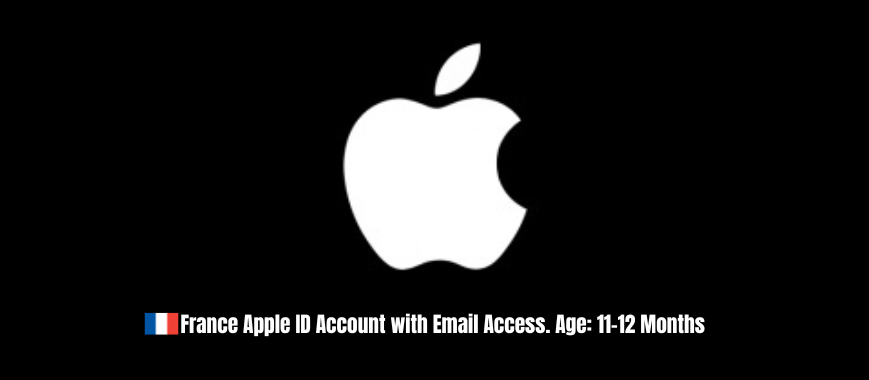 France Apple ID Account with Email Access. Age: 11-12 Months