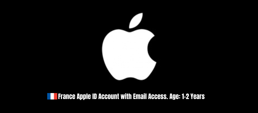 France Apple ID Account with Email Access. Age: 1-2 Years