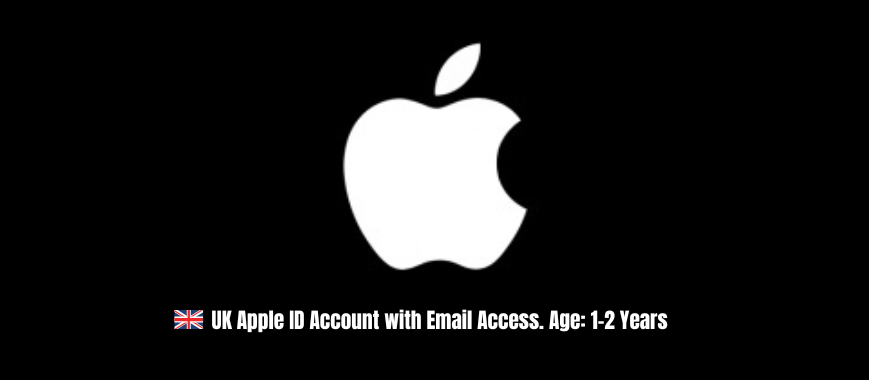UK Apple ID Account with Email Access. Age: 1-2 Years