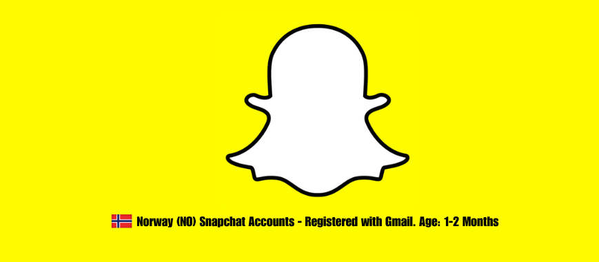 Norway (NO) Snapchat Accounts - Registered with Gmail. Age: 2-3 Months