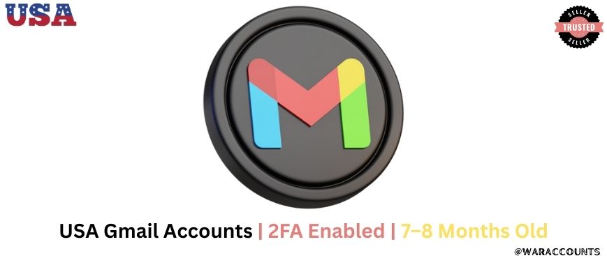 USA Gmail Accounts | 2FA Enabled | 7–8 Months Old