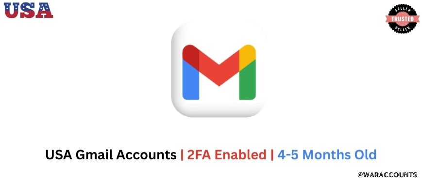 USA Gmail Accounts | 2FA Enabled | 4-5 Months Old