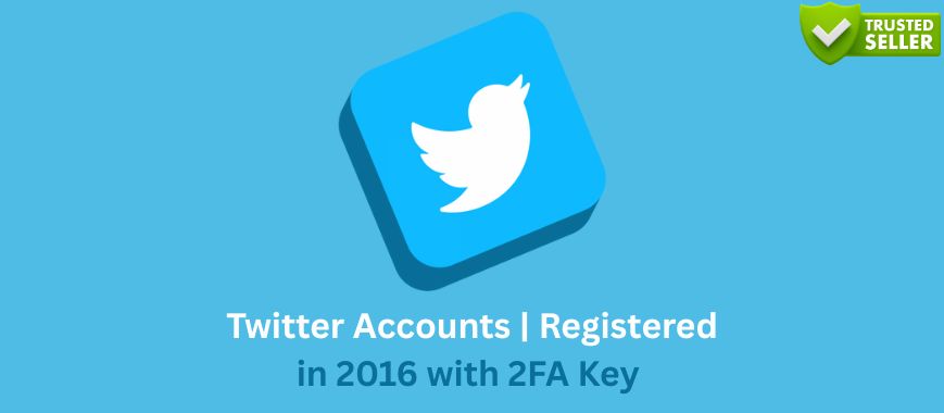 Twitter Accounts | Registered in 2016 with 2FA Key Slide 1