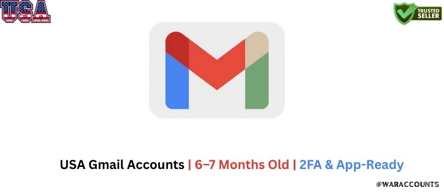 USA Gmail Accounts | 6–7 Months Old | 2FA & App-Ready